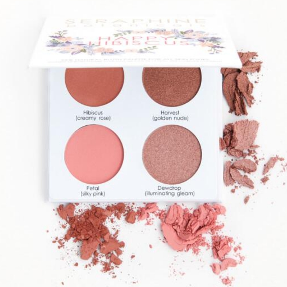 Seraphine Botanical Happy Hibiscus Luminizer and Blush Palette